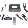 Lecteur DVD HD Portable avec écran Pivotant, Deux Haut-parleurs Stéréo, TV Analogique, Port USB, Lecteur de Cartes, Batterie Lon