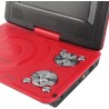 Mini Lecteur DVD Portable de 6,8 '', avec écran Panoramique LCD HD Pivotant à 270 °, Prise en Charge de la Carte USB/SD/Sync TV 