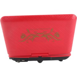 Mini Lecteur DVD Portable de 6,8 '', avec écran Panoramique LCD HD Pivotant à 270 °, Prise en Charge de la Carte USB/SD/Sync TV 