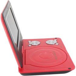 Mini Lecteur DVD Portable de 6,8 '', avec écran Panoramique LCD HD Pivotant à 270 °, Prise en Charge de la Carte USB/SD/Sync TV 