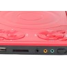 Mini Lecteur DVD Portable de 6,8 '', avec écran Panoramique LCD HD Pivotant à 270 °, Prise en Charge de la Carte USB/SD/Sync TV 