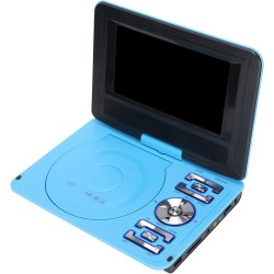 Mini Lecteur DVD Portable de 6,8 '', avec écran Panoramique LCD HD Pivotant à 270 °, Prise en Charge de la Carte USB/SD/Sync TV 