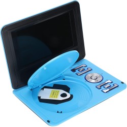 Mini Lecteur DVD Portable de 6,8 '', avec écran Panoramique LCD HD Pivotant à 270 °, Prise en Charge de la Carte USB/SD/Sync TV 