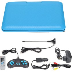 Mini Lecteur DVD Portable de 6,8 '', avec écran Panoramique LCD HD Pivotant à 270 °, Prise en Charge de la Carte USB/SD/Sync TV 