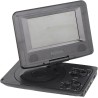 Mini Lecteur DVD Portable de 6,8 '', avec écran Panoramique LCD HD Pivotant à 270 °, Prise en Charge de la Carte USB/SD/Sync TV 