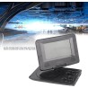 Mini Lecteur DVD Portable de 6,8 '', avec écran Panoramique LCD HD Pivotant à 270 °, Prise en Charge de la Carte USB/SD/Sync TV 