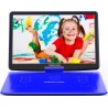 DBPOWER Lecteur DVD portable 18" avec écran pivotant HD 15,6", batterie rechargeable 6h, USB/SD/synchronisation TV/multiples for