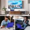 DBPOWER Lecteur DVD portable 18" avec écran pivotant HD 15,6", batterie rechargeable 6h, USB/SD/synchronisation TV/multiples for