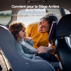 WOLFANG 9,5" Lecteur DVD Portable pour Enfants avec Écran Pivotant HD, 6 Heures d'Autonomie, Prise en Charge de la Télévision de