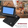 Lecteur DVD Portable 7 Pouces,LCD TV 16: 9 Prise en Charge AVI EVD DVD, SVCD, VCD, CD, CD-R/RW, Images JPG et MPEG-4, avec Lecte