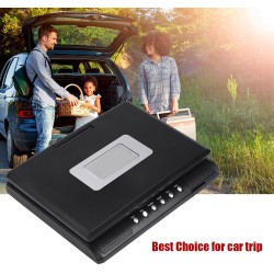 Lecteur DVD Portable 7 Pouces,LCD TV 16: 9 Prise en Charge AVI EVD DVD, SVCD, VCD, CD, CD-R/RW, Images JPG et MPEG-4, avec Lecte