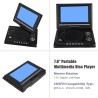 Lecteur DVD Portable 7 Pouces,LCD TV 16: 9 Prise en Charge AVI EVD DVD, SVCD, VCD, CD, CD-R/RW, Images JPG et MPEG-4, avec Lecte