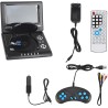 Lecteur DVD Portable 7 Pouces,LCD TV 16: 9 Prise en Charge AVI EVD DVD, SVCD, VCD, CD, CD-R/RW, Images JPG et MPEG-4, avec Lecte