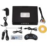 Socobeta Lecteur vidéo DVD Rotatif 9 Pouces Portable LCD Grand écran Radio Jeu SD USB AV CD VCD(Prise UE)