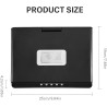 Socobeta Lecteur vidéo DVD Rotatif 9 Pouces Portable LCD Grand écran Radio Jeu SD USB AV CD VCD(Prise UE)