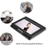 Socobeta Lecteur vidéo DVD Rotatif 9 Pouces Portable LCD Grand écran Radio Jeu SD USB AV CD VCD(Prise UE)