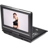 Socobeta Lecteur vidéo DVD Rotatif 9 Pouces Portable LCD Grand écran Radio Jeu SD USB AV CD VCD(Prise UE)