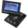 Lecteur Portable, 7,8 Pouces Lecteur DVD Portable avec 800 mAh Batterie Rechargeable, 270 Degrés Écran Rotatif Support Cartes SD
