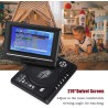 Lecteur Portable, 7,8 Pouces Lecteur DVD Portable avec 800 mAh Batterie Rechargeable, 270 Degrés Écran Rotatif Support Cartes SD