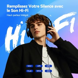 Agptek 64go mp3 bleutooth avec haut-parleur, 2.4" grand écran lecteur mp3 en métal qualité sonore hifi audio mp4 baladeur sport 