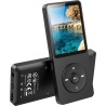 32go lecteur mp3 bleutooth 5.3 agptek lecteur musical sans perte hifi 70h ultra-longue autonomie baladeur portable avec haut-par