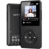 32go lecteur mp3 bleutooth 5.3 agptek lecteur musical sans perte hifi 70h ultra-longue autonomie baladeur portable avec haut-par
