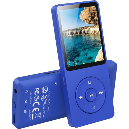 32go lecteur mp3 bleutooth 5.3 agptek lecteur musical sans perte hifi 70h ultra-longue autonomie baladeur portable avec haut-par