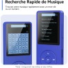 32go lecteur mp3 bleutooth 5.3 agptek lecteur musical sans perte hifi 70h ultra-longue autonomie baladeur portable avec haut-par