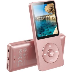 32go lecteur mp3 bleutooth 5.3 avec haut-parleur agptek lecteur musical sans perte hifi 70h ultra-longue autonomie baladeur port