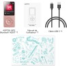 32go lecteur mp3 bleutooth 5.3 avec haut-parleur agptek lecteur musical sans perte hifi 70h ultra-longue autonomie baladeur port