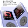 32go lecteur mp3 bleutooth 5.3 agptek lecteur musical sans perte hifi 70h ultra-longue autonomie baladeur portable avec haut-par