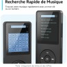 64go lecteur mp3 bleutooth 5.3 agptek lecteur musical avec haut-parleur baladeur portable sans perte hifi 70h ultra-longue auton