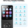 64go lecteur mp3 bleutooth 5.3 agptek lecteur musical avec haut-parleur baladeur portable sans perte hifi 70h ultra-longue auton