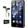 80go lecteur mp3 avec bleutooth et wifi, lecteur mp4 avec écran tactile de 4,02 pouces et haut-parleurs, baladeur mp3 avec spoti