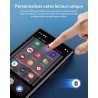 80go lecteur mp3 avec bleutooth et wifi, lecteur mp4 avec écran tactile de 4,02 pouces et haut-parleurs, baladeur mp3 avec spoti
