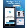 80go lecteur mp3 avec bleutooth et wifi, lecteur mp4 avec écran tactile de 4,02 pouces et haut-parleurs, baladeur mp3 avec spoti