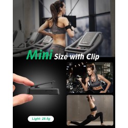 Yoton bleutooth 5.2 mp3, lecteur de musique portable de sport 64 go, avec clip, son hifi de haute qualité, volume indépendant, r