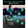 Yoton bleutooth 5.2 mp3, lecteur de musique portable de sport 64 go, avec clip, son hifi de haute qualité, volume indépendant, r