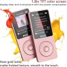 Lecteur mp3 64 go avec bleutooth 5.3, super léger (30 g), autonomie jusqu'à 80 h, écran 1,8", parfait pour sport, enfants et adu