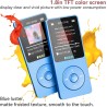 Lecteur mp3 de 64go avec bleutooth 5.3, ultra léger (30 grammes), jusqu'à 80 heures d'autonomie, écran de 1,8", idéal pour le sp