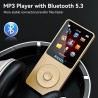 Lecteur mp3 de 64go avec bleutooth 5.3, ultra léger (30 grammes), jusqu'à 80 heures d'autonomie, écran de 1,8", idéal pour le sp