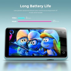 Innioasis 80go lecteur mp3 avec bleutooth et wifi, lecteur de musique mp3 et mp4 ave spotify,spotify kids, tidal, deezer, lecteu