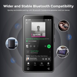 Innioasis 80go lecteur mp3 avec bleutooth et wifi, lecteur de musique mp3 et mp4 ave spotify,spotify kids, tidal, deezer, lecteu