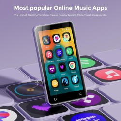 Innioasis 80go lecteur mp3 avec bleutooth et wifi, lecteur de musique mp3 et mp4 ave spotify,spotify kids, tidal, deezer, lecteu