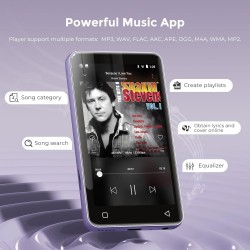 Innioasis 80go lecteur mp3 avec bleutooth et wifi, lecteur de musique mp3 et mp4 ave spotify,spotify kids, tidal, deezer, lecteu