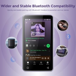 Innioasis 80go lecteur mp3 avec bleutooth et wifi, lecteur de musique mp3 et mp4 ave spotify,spotify kids, tidal, deezer, lecteu