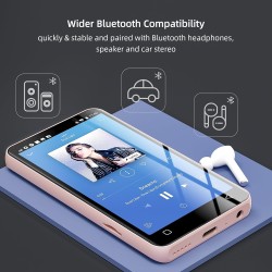 80go lecteur mp3 et mp4 bleutooth avec wifi, innioasis 4,0" écran tactile pour enfant avec spotify et audible, pour musique à so