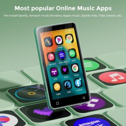 Innioasis 80go lecteur mp3 avec bleutooth et wifi, lecteur de musique mp3 et mp4 ave spotify,spotify kids, tidal, deezer, lecteu