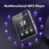 64 go lecteur mp3 bleutooth 5.3, écran tactile 2,8 pouces, son hifi, lecteurs mp3 et mp4 enfant,haut-parleur intégré, enregistre