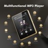 64go lecteur mp3 bleutooth 5.3 avec haut-parleur, 2.8" grand écran mp3 qualité sonore hifi audio mp4 baladeur sport de radio fm 